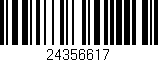 Código de barras (EAN, GTIN, SKU, ISBN): '24356617'