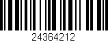 Código de barras (EAN, GTIN, SKU, ISBN): '24364212'