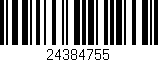 Código de barras (EAN, GTIN, SKU, ISBN): '24384755'