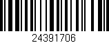 Código de barras (EAN, GTIN, SKU, ISBN): '24391706'