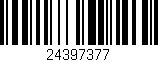 Código de barras (EAN, GTIN, SKU, ISBN): '24397377'