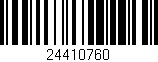 Código de barras (EAN, GTIN, SKU, ISBN): '24410760'
