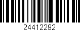 Código de barras (EAN, GTIN, SKU, ISBN): '24412292'