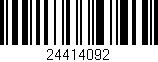 Código de barras (EAN, GTIN, SKU, ISBN): '24414092'