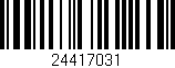 Código de barras (EAN, GTIN, SKU, ISBN): '24417031'