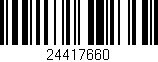 Código de barras (EAN, GTIN, SKU, ISBN): '24417660'