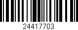 Código de barras (EAN, GTIN, SKU, ISBN): '24417703'