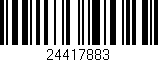 Código de barras (EAN, GTIN, SKU, ISBN): '24417883'