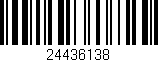 Código de barras (EAN, GTIN, SKU, ISBN): '24436138'