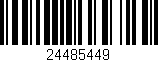 Código de barras (EAN, GTIN, SKU, ISBN): '24485449'