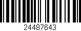 Código de barras (EAN, GTIN, SKU, ISBN): '24487643'