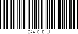 Código de barras (EAN, GTIN, SKU, ISBN): '244_0_0_U'
