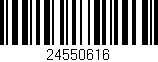 Código de barras (EAN, GTIN, SKU, ISBN): '24550616'