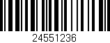 Código de barras (EAN, GTIN, SKU, ISBN): '24551236'