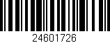Código de barras (EAN, GTIN, SKU, ISBN): '24601726'