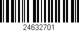 Código de barras (EAN, GTIN, SKU, ISBN): '24632701'