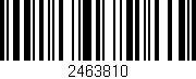 Código de barras (EAN, GTIN, SKU, ISBN): '2463810'
