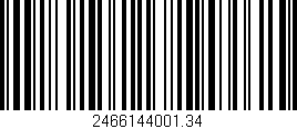 Código de barras (EAN, GTIN, SKU, ISBN): '2466144001.34'