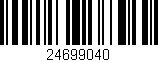 Código de barras (EAN, GTIN, SKU, ISBN): '24699040'