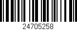 Código de barras (EAN, GTIN, SKU, ISBN): '24705258'