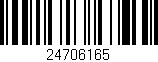 Código de barras (EAN, GTIN, SKU, ISBN): '24706165'