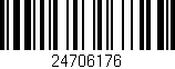 Código de barras (EAN, GTIN, SKU, ISBN): '24706176'