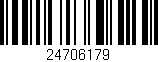 Código de barras (EAN, GTIN, SKU, ISBN): '24706179'