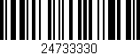 Código de barras (EAN, GTIN, SKU, ISBN): '24733330'