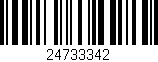 Código de barras (EAN, GTIN, SKU, ISBN): '24733342'