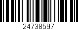 Código de barras (EAN, GTIN, SKU, ISBN): '24738597'