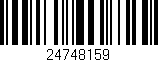 Código de barras (EAN, GTIN, SKU, ISBN): '24748159'