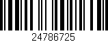 Código de barras (EAN, GTIN, SKU, ISBN): '24786725'