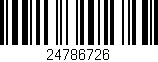 Código de barras (EAN, GTIN, SKU, ISBN): '24786726'