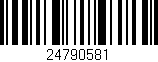 Código de barras (EAN, GTIN, SKU, ISBN): '24790581'