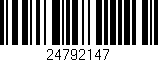 Código de barras (EAN, GTIN, SKU, ISBN): '24792147'