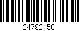 Código de barras (EAN, GTIN, SKU, ISBN): '24792158'