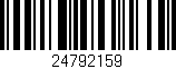 Código de barras (EAN, GTIN, SKU, ISBN): '24792159'