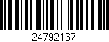 Código de barras (EAN, GTIN, SKU, ISBN): '24792167'