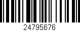 Código de barras (EAN, GTIN, SKU, ISBN): '24795676'