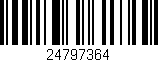Código de barras (EAN, GTIN, SKU, ISBN): '24797364'
