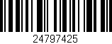Código de barras (EAN, GTIN, SKU, ISBN): '24797425'