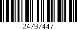 Código de barras (EAN, GTIN, SKU, ISBN): '24797447'
