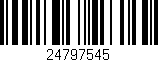 Código de barras (EAN, GTIN, SKU, ISBN): '24797545'