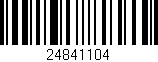 Código de barras (EAN, GTIN, SKU, ISBN): '24841104'