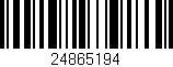Código de barras (EAN, GTIN, SKU, ISBN): '24865194'