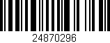 Código de barras (EAN, GTIN, SKU, ISBN): '24870296'