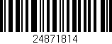 Código de barras (EAN, GTIN, SKU, ISBN): '24871814'