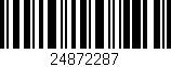 Código de barras (EAN, GTIN, SKU, ISBN): '24872287'