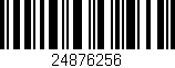 Código de barras (EAN, GTIN, SKU, ISBN): '24876256'