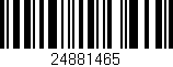 Código de barras (EAN, GTIN, SKU, ISBN): '24881465'